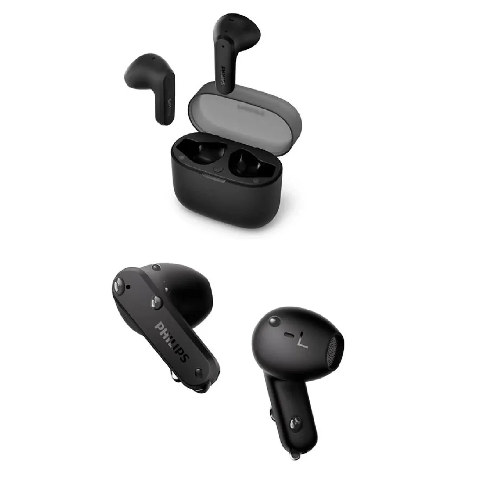 Навушники TWS Philips TAT2139 BT 5.3, IPX4, SBC, Touch control, Black, TAT2139BK/00 UA